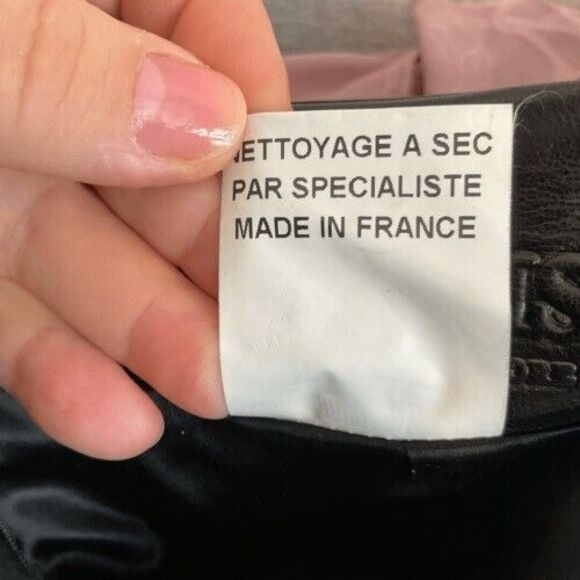 Jitrois Suit Set Massai Leather High Neck Top Pencil Skirt Size Top-42/Skirt-40 - Picture 6 of 16